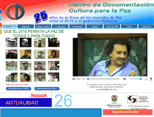 Tablet Screenshot of pensamientoculturaypaz.org